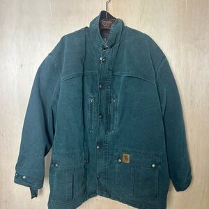 CARHARTT Vintage C10htg Mens Sz 4xl BlueGreen Chore Jacket.